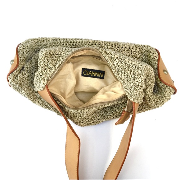 Vintage Cottagecore Giannini Women’s Leather Shoulder Hand Bag Purse Accessories - Picture 9 of 9